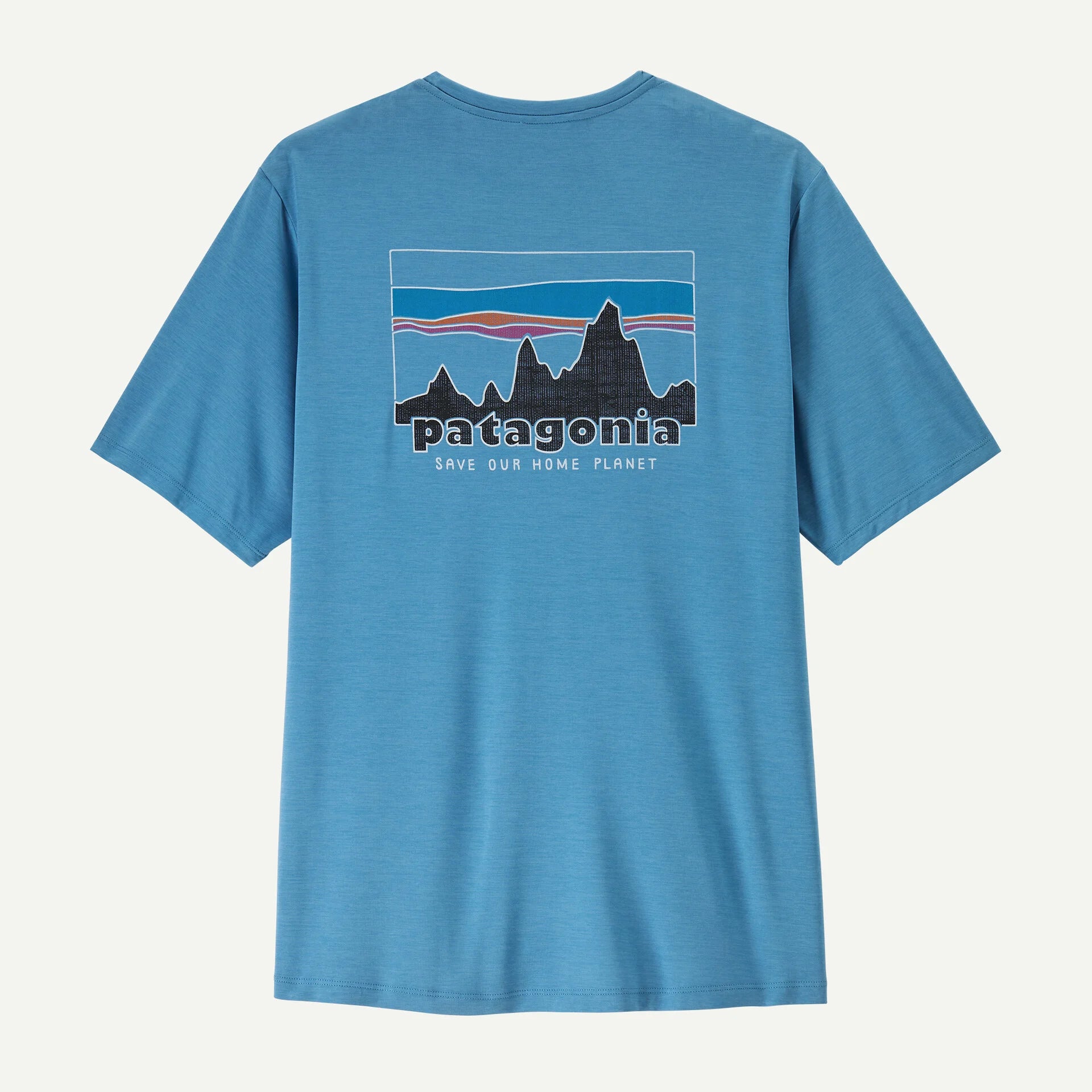 Patagonia Men's Capilene Cool Daily Shirt '73 Skyline - Light Shore Blue X-Dye
