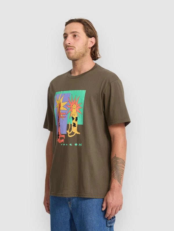 Volcom Longo Cats Bsc Short Sleeved T-Shirt - Sage Leaf