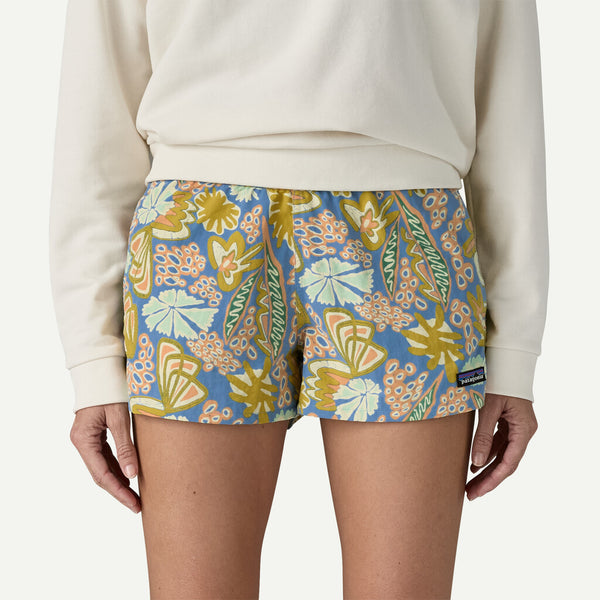 Patagonia Women's Barely Baggies Shorts - Flourish, Abundant Blue