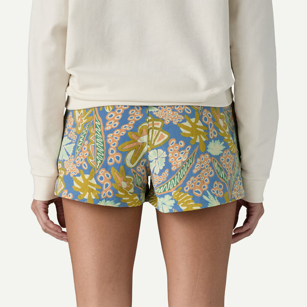 Patagonia Women's Barely Baggies Shorts - Flourish, Abundant Blue