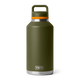 YETI 64 oz (1.9 l) Bottle With Colour-Matched Chug Cap - Olive / King Crab Orange