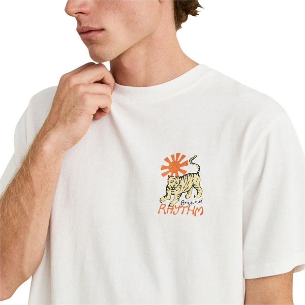 Rhythm Mens Tiger Vintage T-Shirt