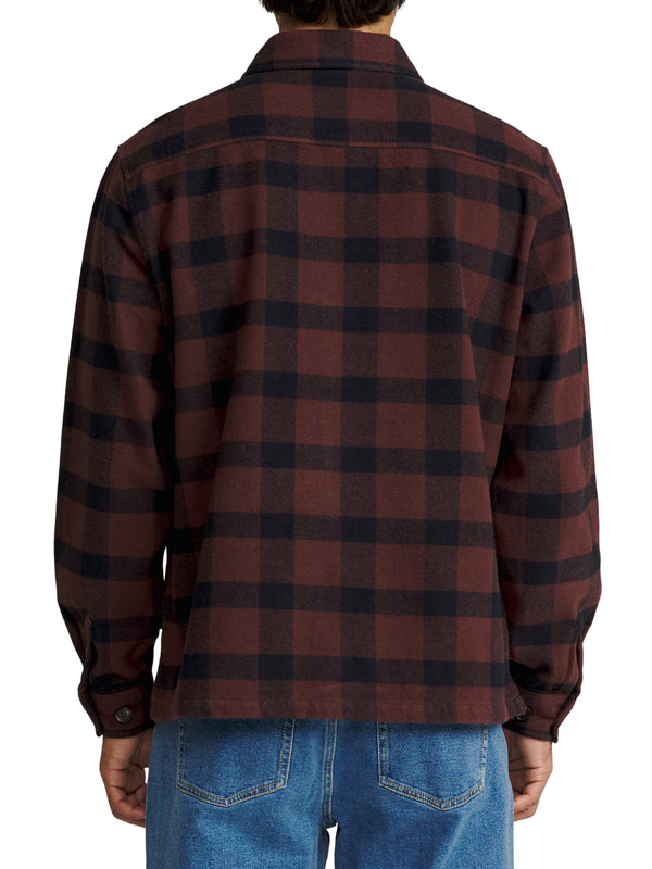 Katin Mens Shiloh Flannel Shirt - French Roast