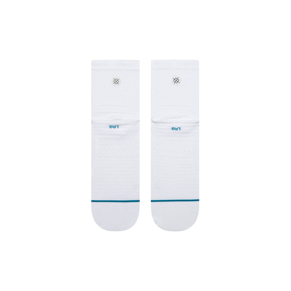 Solid Ultra Light Quarter Sock - White - view 3