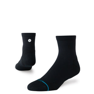 Run Light Quarter Socks - Black