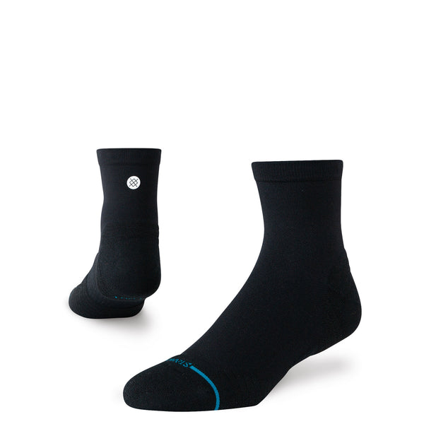 Run Light Quarter Socks - Black