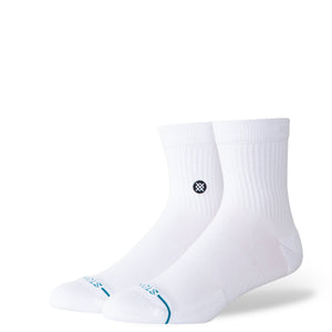 Icon Quarter Socks - White