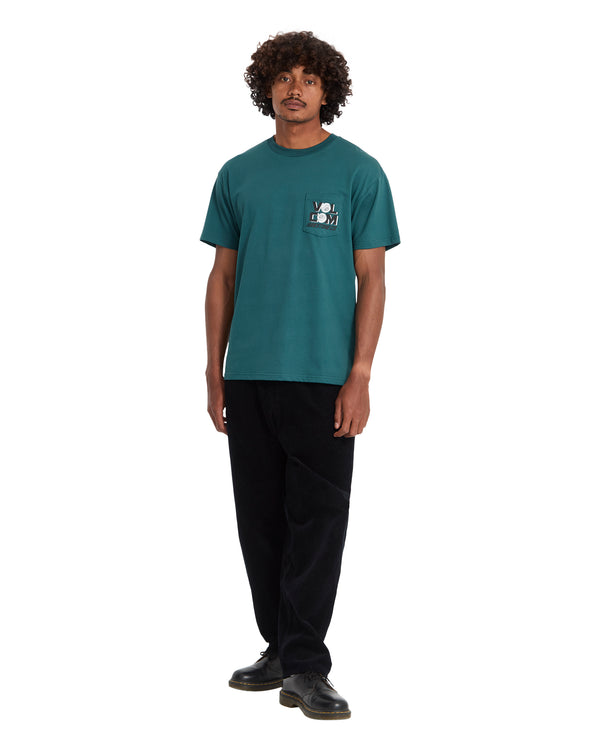 Volcom Parted out pocket Mens T-shirt - Rifle Green
