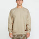 Volcom Operators Crewneck Sweater - Light Khaki