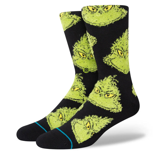 Stance Mean One Crew Socks - Black