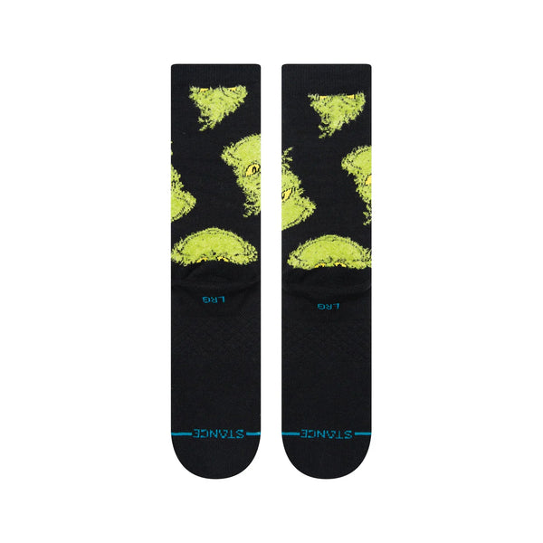 Stance Mean One Crew Socks - Black