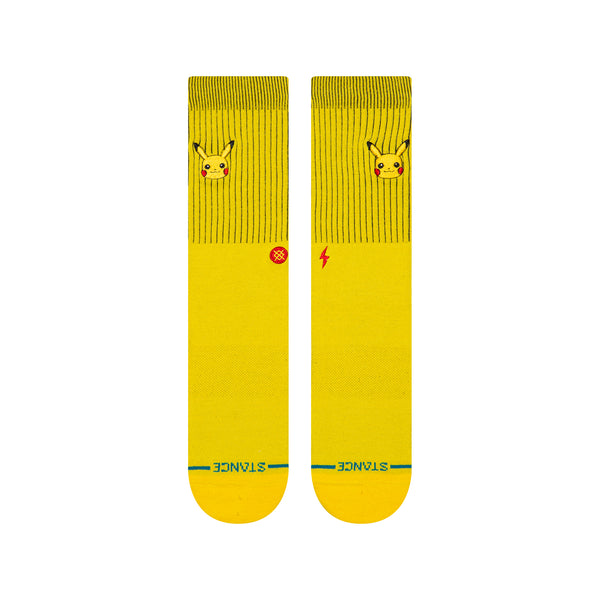 Stance Pikachu Crew Socks - Yellow