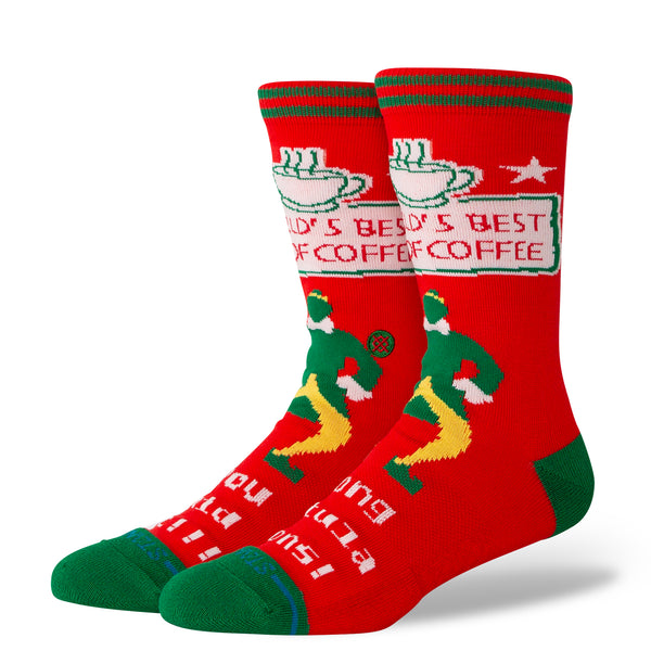 Stance World's Best Crew Socks - Red