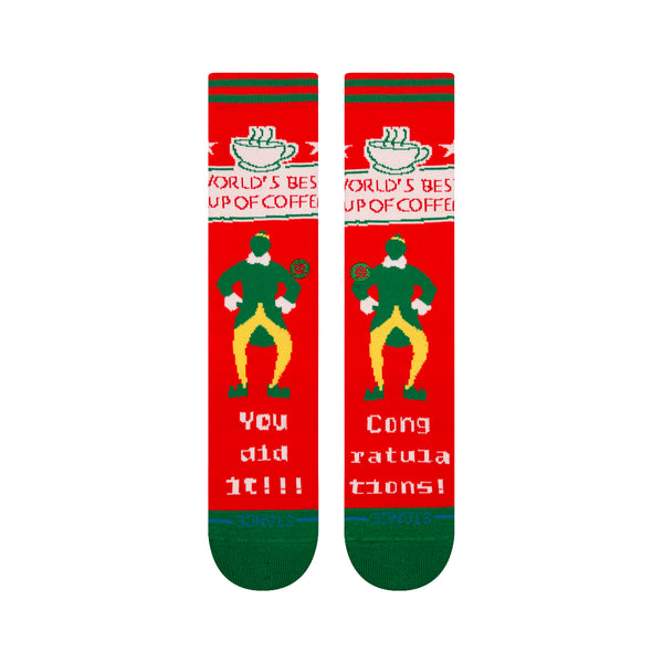 Stance World's Best Crew Socks - Red
