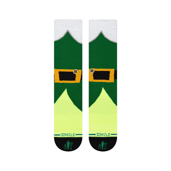 Stance Elf Not A Costume Crew Sock -  Green