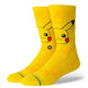 Stance Pikachu Bolt Crew Sock - Yellow