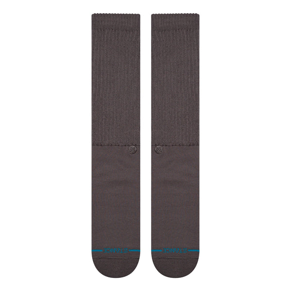 Icon Slouch Crew Socks - Charcoal - view 2