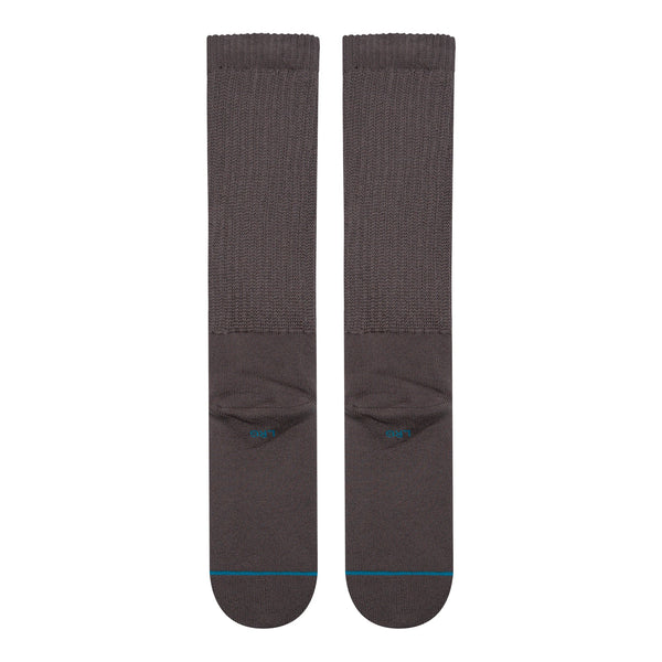Icon Slouch Crew Socks - Charcoal - view 3