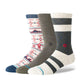 Stance Marine Layer 3 Pack Crew Socks - Navy