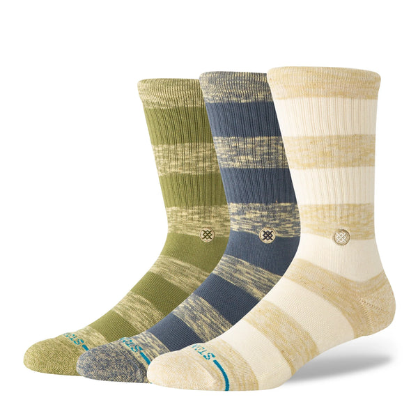 Stance Portland 3 Pack Crew Socks - Canvas