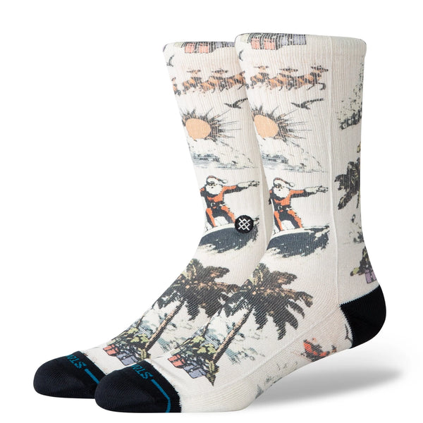 Stance San O Claus Crew Sock -  Cream