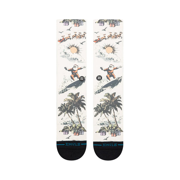 Stance San O Claus Crew Sock -  Cream