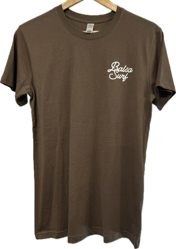 Balsa Town Organic T-shirt Walnut Unisex