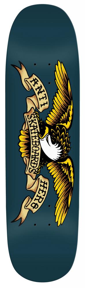 AntiHero Team Shaped Eagle Blue Meanie Skateboard Deck - 8.75
