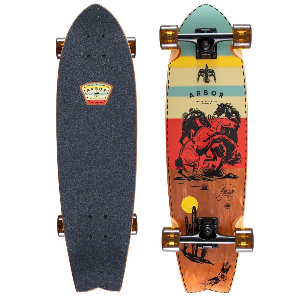 Arbor Cruiser Complete Jess Mudgett Pilsner Complete Longboard x 30.5"