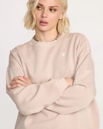 Volcom Women's Stone Soft Sweatshirt - Khakiest