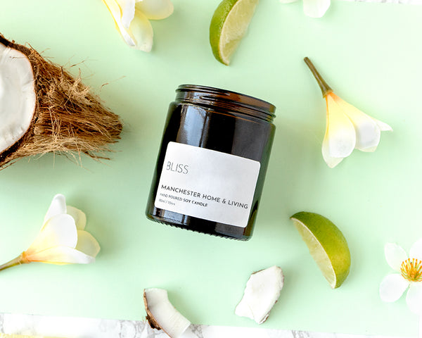 BLISS – Frangipani & Coconut Aromatherapy Candle - 180ml