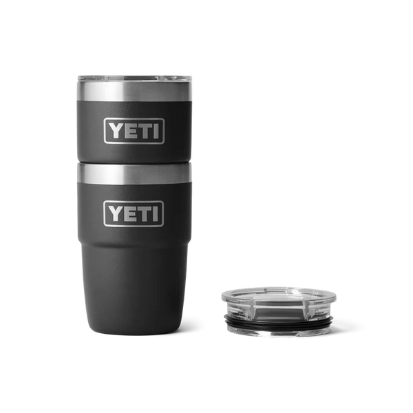 YETI RAMBLER 8 OZ STACKABLE CUP -  BLACK