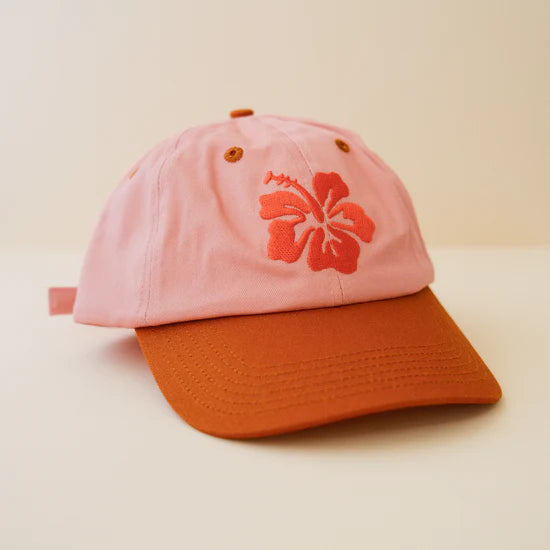 Cai & Jo Hibiscus Embroidered Cap