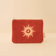 Cai & Jo Corduroy Pouch - Rust