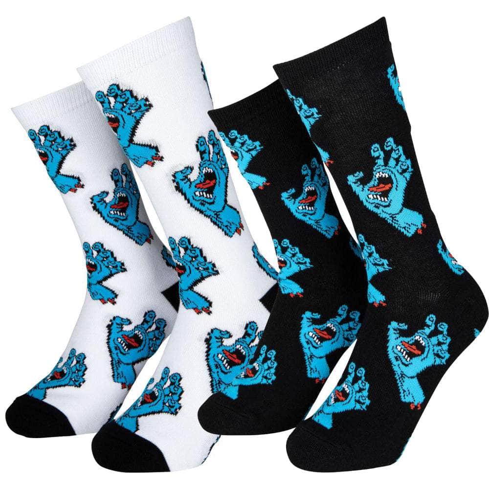 Santa Cruz youth multi hand 2 Pack Socks