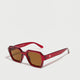 CHPO The AK Sunglasses - Burgundy / Brown