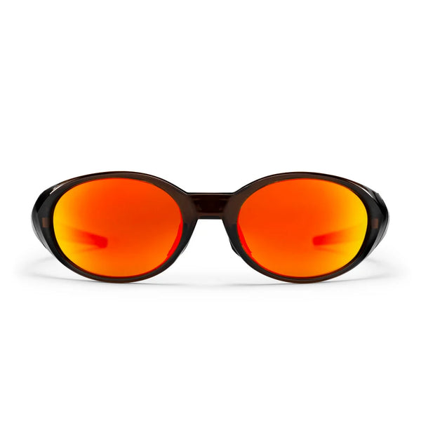 CHPO Nori Sunglasses - Coffee / Red Mirror