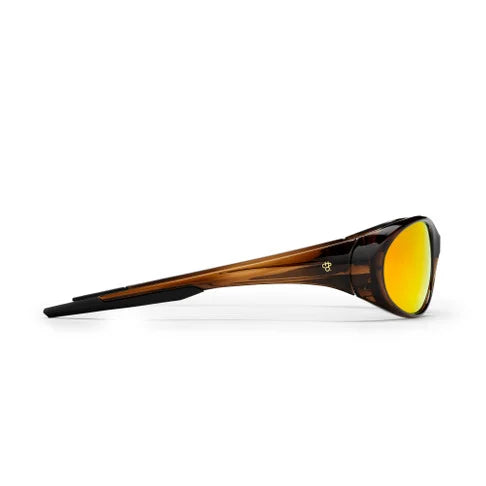 CHPO Nori Sunglasses - Coffee / Red Mirror