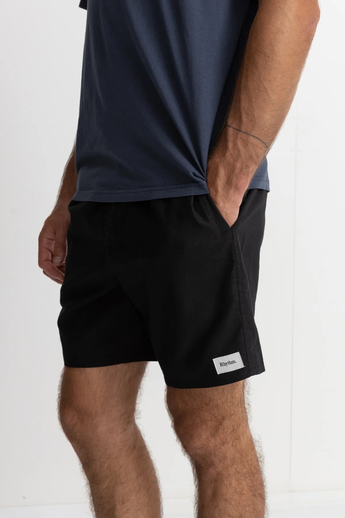 Rhythm Classic Linen Jam Shorts - Vintage Black