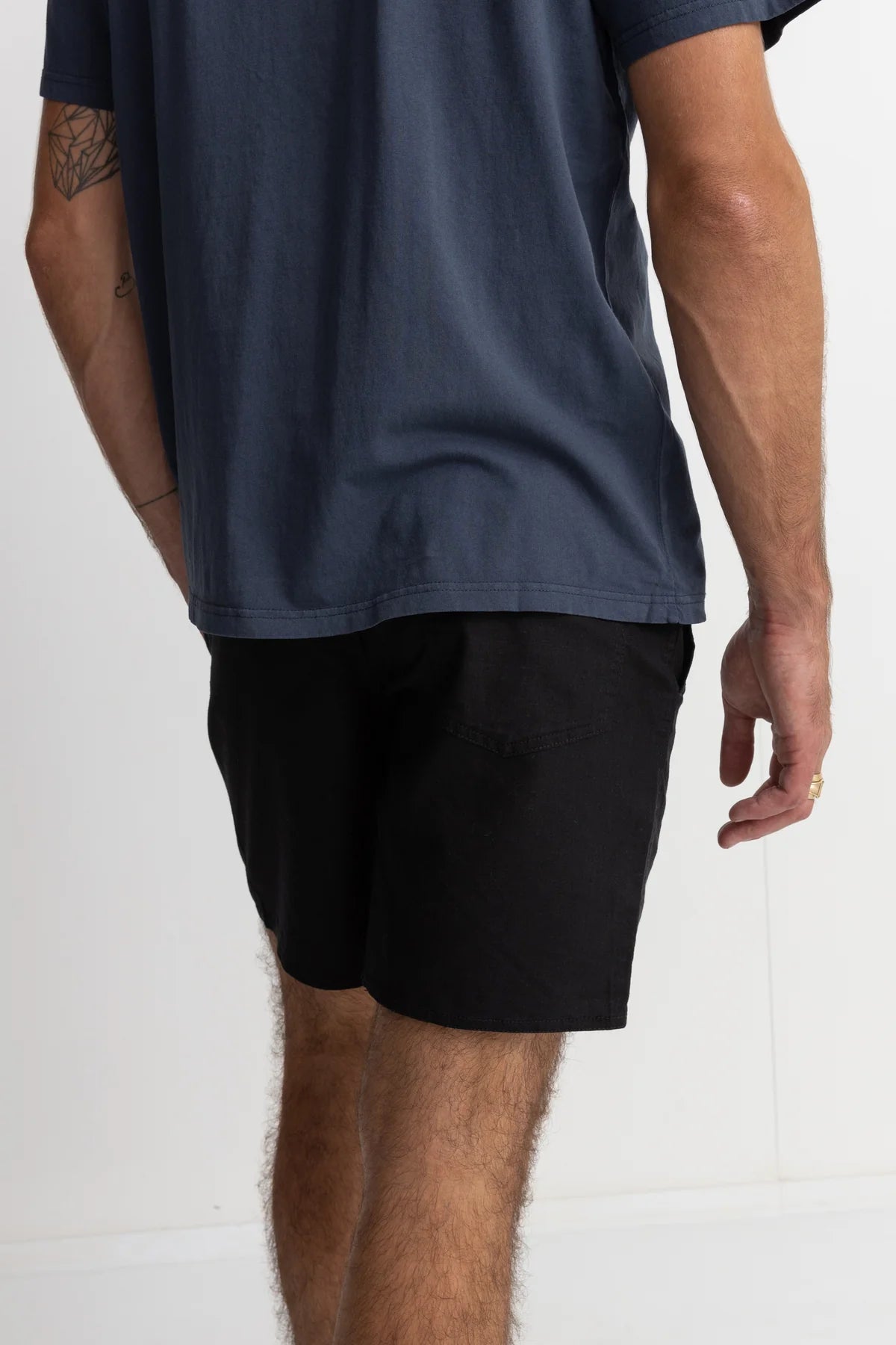 Rhythm Classic Linen Jam Shorts - Vintage Black