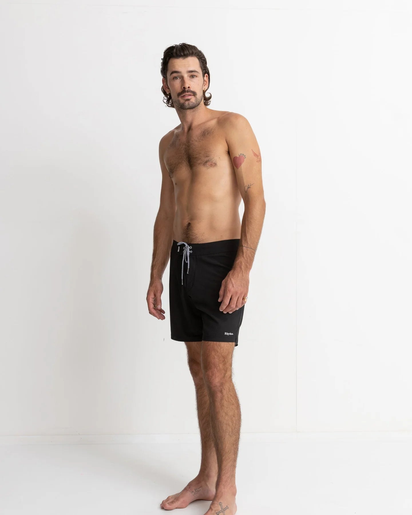 Rhythm Classic Stretch Trunk Boardshorts - Black