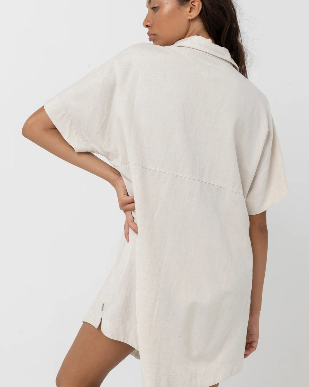 Rhythm Classic Shirt Dress - Oat