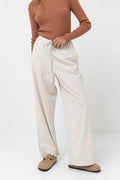 Rhythm Classic Drawstring Pant Trousers - Oat