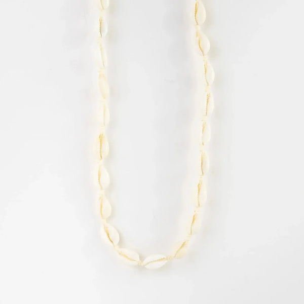 Pineapple Island Livadi Cowrie Shell Choker Necklace - Cream