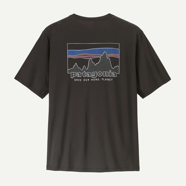 Patagonia men’s Capilene cool daily shirt - 73’ Skyline - Black