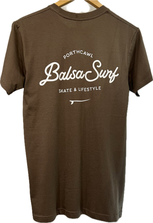 Balsa Town Organic T-shirt Walnut Unisex