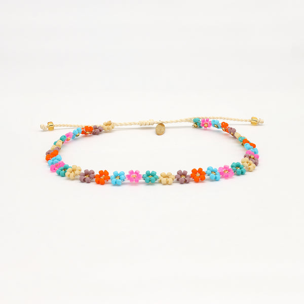 Pineapple Island - Mutiara Dainty Beaded Anklet - Multi Colour
