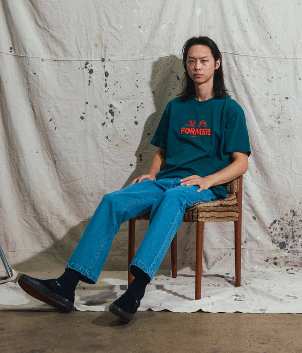 FORMER WANT IT ALL MENS T-SHIRT- PETROL