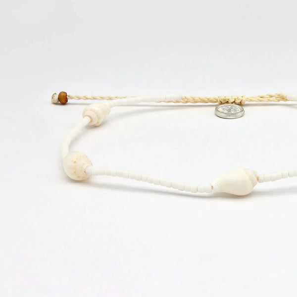 Pineapple Island Giada Rahayu Shell Beaded Surf Anklet
