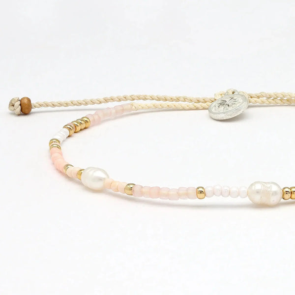 Pineapple Island - Giada Bracelet - White & Pink